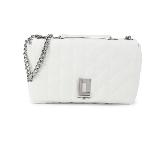 KARL Lagerfeld Paris Lafayette Quilted Leather Shoulder Bag - Picture 3 of 15